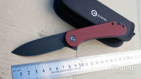 Ножі, мультітули Ножи, мультитулы ^/--/^ Civivi Elementum C /--/ 907 /--/ A-1, G /--/ 10-Red, D /--/ 2 Blackwash, Caged Ceramic Ball Bearing, Outdoor, Flipper, EDC, Liner Lock - фото фото фото