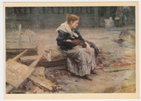 СРСР СССР ^/--/^ Жена заводского рабочего Касаткин Р /--/ 2 ^_^^^ Дружина заводського робітника Касаткін Р /--/ 2 - фото фото фото