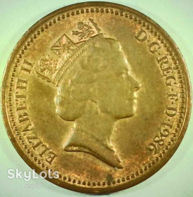 Єлизавета II (після ) Елизавета II (после ) ^/--/^ Великобритания 1 пенни, 1986 №220 ^_^^^ Велика Британія 1 пенні, 1986 No 220 - фото фото фото