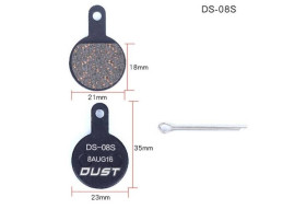 Гальмівна система Тормозная система ^/--/^ Гальмівні колодки DUST DS-08 /--/ S напівметал (BRS-021) ^_^^^ Тормозные колодки DUST DS-08 /--/ S полуметал (BRS-021) - фото фото фото