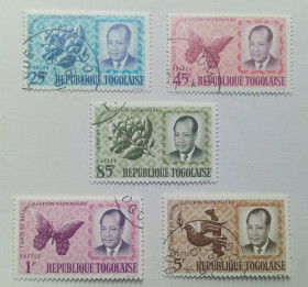 Того Того ^/--/^ Того 1964 Флора, фауна, птицы, бабочки, гашеные ^_^^^ 1964 Флора, фауна, птахи, метелики, гашені - фото фото фото