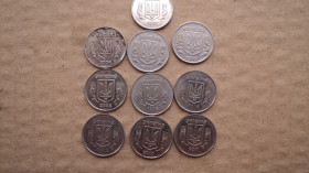 Обігові Обиходные ^/--/^ 1 копейка 1992 и др.10 штук ^_^^^ 1 копійка 1992 та ін.10 штук - фото фото фото
