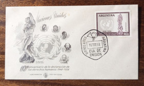 Америка Америка ^/--/^ Аргентина 10-я годовщина Декларации прав человека 1958 ^_^^^ 10-та річниця Декларації прав людини 1958 - фото фото фото