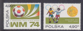 Польща Польша ^/--/^ Польша 1974 ФУТБОЛ ЧЕМПИОНАТ МИРА ИГРОКИ ФУТБОЛИСТЫ МЯЧ ПОЛЕ СТАДИОН МЕДАЛЬ Mi.2315-2316** MNH ^_^^^ Польща 1974 ФУТБОЛ ЧЕМПІОНАТ СВІТУ ГРОКИ ФУТБОЛІСТИ М'ЯЧ ПОЛЕ СТАДІОН МЕДАЛЬ Mi.2315-2316** MNH - фото фото фото