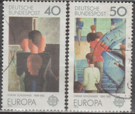 НДР, ФРН ГДР, ФРГ ^/--/^ Германия Німеччина 1975 Европа СЕРТ живопис серія ^_^^^ Германия 1975 Европа Серт живопись серия - фото фото фото