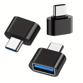 Шлейфи, перехідники Шлейфы, переходники ^/--/^ Адаптер перехідник USB-C в USB OTG синій роз&amp;apos;єм- перетворювач Type-C в USB 2.0. Лот- набір 3 /--/ шт ^_^^^ Адаптер переходник USB-C в USB OTG синий разъём- преобразователь Type-C в USB 2.0. Лот-набор 3 /--/ шт - фото фото фото