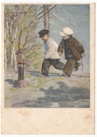 СРСР СССР ^/--/^ Дальние страны А.Гайдар 1955 Дубинский Р /--/ 13 ^_^^^ Дальні країни А. Гайдар 1955 Дубинський Р /--/ 13 - фото фото фото