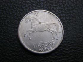 Норвегія Норвегия ^/--/^ 1 крона  Норвегия 1967 г ^_^^^ 1 крона Норвегія 1967 - фото фото фото
