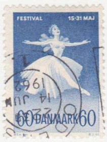 Балтійські країни Балтийские страны ^/--/^ Дания   1962 г. №  407 гашеная ^_^^^ Данія 1962 р. No 407 гашена - фото фото фото
