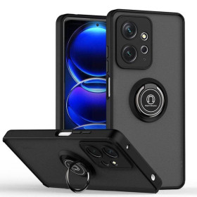 Чохли, бампера Чехлы, бампера ^/--/^ Чохол Fiji Colorframe для Xiaomi Redmi Note 12 матовий бампер з кільцем підставкою Black ^_^^^ Чехол Fiji Colorframe для Xiaomi Redmi Note 12 матовый бампер с кольцом подставкой Black - фото фото фото
