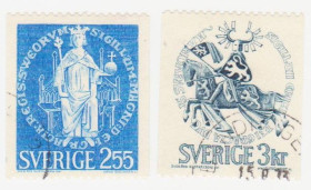 Скандинавія Скандинавия ^/--/^ Швеция 1970 г. № 674‑675 гашеная серия ^_^^^ Швеція 1970 р. No 674-675 гашена серія - фото фото фото