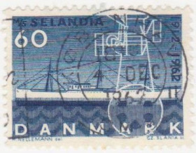 Балтійські країни Балтийские страны ^/--/^ Дания   1962 г. №  410 А гашеная ^_^^^ Данія 1962 р. No 410 А гашена - фото фото фото