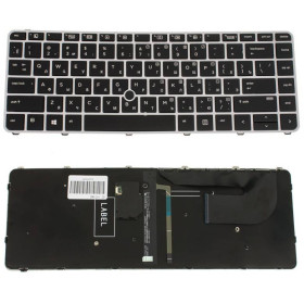 Клавіатури Клавиатуры ^/--/^ Клавиатура для ноутбука HP (EliteBook: 840 G /--/ 3) rus,  silver frame, подсветка клавиш, с джойстиком (О ^_^^^ Клавіатура для ноутбука HP (EliteBook: 840 G /--/ 3) rus, silver frame, підсвічування клавіш, з джойстиком - фото фото фото