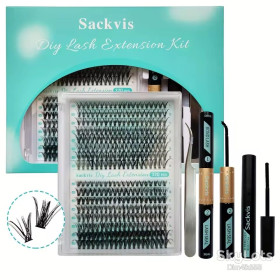 Інше Другое ^/--/^ Набор для наращивания ресниц Sackvis 30 /--/ D+40 /--/ D 9-16 /--/ мм 320 /--/ шт кластеры ресниц, накладные ресницы ^_^^^ Набір для нарощування війн Sackvis 30 /--/ D+40 /--/ D 9-16 мм 320 /--/ шт кластери війн, накладні війниці - фото фото фото