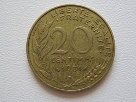 Франція Франция ^/--/^ Франция 20 сантимов 1981 года #9706 ^_^^^ Франція 20 сантимів 1981 року #9706 - фото фото фото