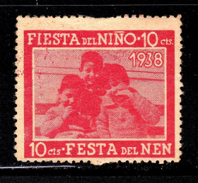 Іспанія Испания ^/--/^ Испания  Барселона 1938 г  MNH - не почта - дети ^_^^^ Іспанія Барселона 1938 MNH - не пошта - діти - фото фото фото