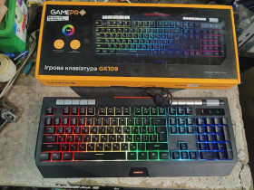 Клавіатури Клавиатуры ^/--/^ Игровая мультимедийная клавиатура с подсветкой RGB GamePro GK /--/ 109 USB № 24020104 ^_^^^ Ігрова мультимедійна клавіатура з підсвічуванням RGB GamePro GK /--/ 109 USB No 24020104 - фото фото фото