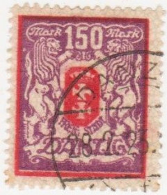 НДР, ФРН ГДР, ФРГ ^/--/^ Германия Данциг 1922 /--/ г. № 105 гашеная ^_^^^ Німеччина Данциг 1922 р. No 105 гашена - фото фото фото