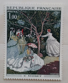 Мистецтво Искусство ^/--/^ Франция 1972 г - Клод Моне  (1840-1926). Женщины в саду, негаш ^_^^^ Франція 1972 - Клод Моне (1840-1926). Жінки в саду, негаш - фото фото фото