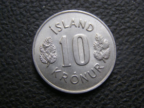 Ісландія Исландия ^/--/^ 10 крон Исландия 1978 г ^_^^^ 10 крон Ісландії 1978 - фото фото фото