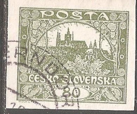 Чехословаччина Чехословакия ^/--/^ Чехословакия 1919 Sc.34 гаш. ^_^^^ Чехословаччина 1919 Sc.34 гаш. - фото фото фото