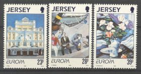 Мистецтво Искусство ^/--/^ Джерси 1993 Европа CEPT искусство живопись Mi 612-614 MNH ^_^^^ Джерсі 1993 Європа CEPT мистецтво живопис Mi 612-614 MNH - фото фото фото