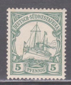 Німецька імперія (-) Германская империя (-) ^/--/^ Deutsch-Sudwestafrika 1900 КОРАБЛЬ СУДНО ВМФ HOHENZOLLERN ФЛОТ АРМИЯ СТАНДАРТ Mi.12 SW 14**US$ 54.50 ^_^^^ Deutsch-Sudwestafrika 1900 КОРАБЛЬ СУДНО ВМФ HOHENZOLLERN ФЛОТ АРМІЯ СТАНДАРТ Mi.12 SW 14**US$ 54.50 - фото фото фото