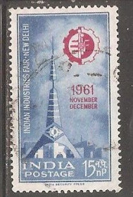 Індія Индия ^/--/^ Индия 1961 Sc.346 used Индийская индустр.выставка ^_^^^ Індія 1961 Sc.346 used Індійська індустр. виставка - фото фото фото
