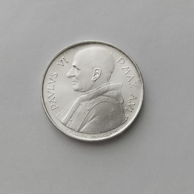 Італія і Ватикан Италия и Ватикан ^/--/^ 500 ЛИР ВАТИКАН 1968 состояние UNC серебро РЕДКАЯ!!! ^_^^^ 500 ЛІР ВАТИКАН 1968 стан UNC срібло Рідка!!! - фото фото фото
