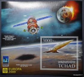 Інше Другое ^/--/^ Чад Космос Конкорд Затмение  Европа 2009 ^_^^^ Чад Космос Конкорд Затьмарення Європа 2009 - фото фото фото