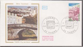 Європа Европа ^/--/^ Франция 1976 ТУРИЗМ THIERS ЗАМКИ АРХИТЕКТУРА ЗОДЧЕСТВО ШЕДЕВРЫ КАМЕННЫЙ МОСТ КПД Mi.1994 ^_^^^ Франція 1976 ТУРИЗМ THIERS ЗАМКИ АРХІТЕКТУРА ЗОДНІСТЬ ШЕДЕВРИ КАМ'ЯНИЙ МОСТ ККД Mi.1994 - фото фото фото