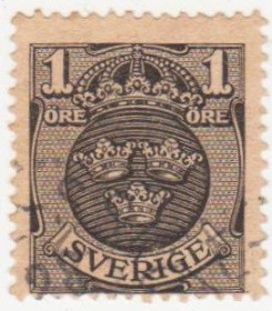 Інші країни Другие страны ^/--/^ Швеция 1910  г. № 55 гашеная ^_^^^ Швеція 1910 р. No 55 гашена - фото фото фото