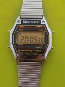 Годинники Часы ^/--/^ Montana редкие часы с мелодиями времён 80 /--/ х ^_^^^ Montana рідкісний годинник з мелодіями часів 80 /--/ х - фото фото фото