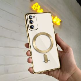 Чохли, бампера Чехлы, бампера ^/--/^ Samsung S /--/ 21 FE G /--/ 990 Чехол Защита камеры Магнит (золотой) ^_^^^ Samsung S /--/ 21 FE G /--/ 990 Чехол Захист камери Магніт (золотий) - фото фото фото