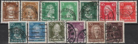 Веймарська республіка Веймарская республика ^/--/^ 1926 - Німеччина - Відомі німці Mi.385-97 _24,0 € ^_^^^ 1926 - Германия - Известные немцы Mi.385-97 _24,0 € - фото фото фото