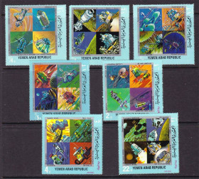 Освоєння космосу Освоение космоса ^/--/^ Космос . Йемен  1969 г  ** - серия ^_^^^ Космос.Ємен 1969 р. - фото фото фото