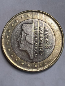Нідерланди Нидерланды ^/--/^ Нидерланды 1 евро 2001 ^_^^^ Нідерланди 1 євро 2001 - фото фото фото