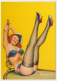 СРСР СССР ^/--/^ Открытка 10 x 14,5 см Девушка Ню Pin-Up ^_^^^ 10 x 14,5 см Дівчина Ню Pin-Up - фото фото фото