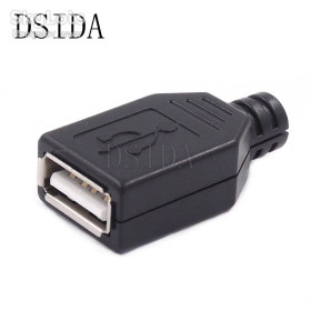 Порти, роз'єми Порты, разъемы ^/--/^ Коннектор розєм USB типу A розборной мама  (female) ^_^^^ Коннектор разъем USB типа A разборной мама (female) - фото фото фото