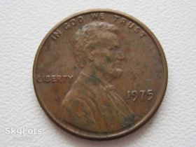 Обігові Обиходные ^/--/^ США 1 цент 1975 года #20529 ^_^^^ США 1 цент 1975 року #20529 - фото фото фото