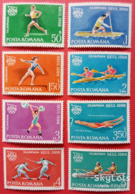 Румунія Румыния ^/--/^ Румыния 1988 спорт Олимпиада Сеул Южная Корея Mi 4475-4482 MNH ^_^^^ Румунія 1988 спорт Олімпіада Сеул Південна Корея Mi 4475-4482 MNH - фото фото фото