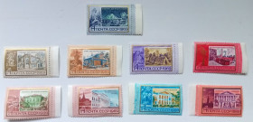 СРСР - СССР - ^/--/^ СССР 1969 Ленинские места, 9 марок, MNH ^_^^^ СРСР 1969 Ленінські місця, 9 марок, гашені - фото фото фото