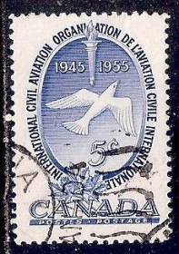 Північна Америка Северная Америка ^/--/^ Канада 1955 Sc.354 гаш. - фото фото фото