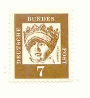 Румунія Румыния ^/--/^ Германия 1961  марки ном 7 Pf негашеная ^_^^^ Німеччина 1961 марки ном 7 Pf негашена - фото фото фото