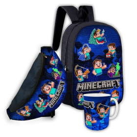 Рюкзаки, сумки Рюкзаки, сумки ^/--/^ Набор детский Майнкрафт&amp;quot;Minecraft&amp;quot; рюкзак 36 /--/ х /--/ 27 /--/ см сумка-бананка,кружка с принтом для мальч ^_^^^ Набір дитячий Майнкрафт&amp;quot;Minecraft&amp;quot; рюкзак 36 /--/ х /--/ 27 /--/ см сумка-бананка,гуртка з принтом для мальч - фото фото фото