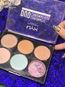 Тіні Тени ^/--/^ Палітра тіней для повік та обличчя NYX Duo Chromatic Illuminating Palette Dcipp /--/ 01 Н /--/ 2109 б/в  Оригінальна п ^_^^^ Палитра теней для век и лица хайлайтер NYX Duo Chromatic Illuminating Palette Dcipp /--/ 01 Оригинальная - фото фото фото