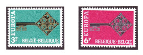 Малі Держави Європи Малые Государства Европы ^/--/^ Бельгия  1968 г  MNH - EUROPA CEPT - ^_^^^ 1968 — Бельгія — EUROPA CEPT - фото фото фото