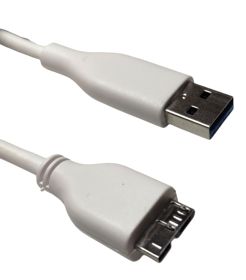 Кабелі Кабели ^/--/^ Кабель USB 3.0 AM to USB 3.0 Micro BM 0.45 /--/ м шнур для зовнішніх жорстких дисків HDD / SSD білий ^_^^^ Кабель USB 3. 0 AM to USB 3. 0 Micro BM 0.45 /--/ м шнур для внешних жестких дисков HDD / SSD белый - фото фото фото