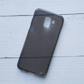 Зарядні пристрої Зарядные устройства ^/--/^ Чохол для Samsung Galaxy J /--/ 6 2018 (J /--/ 600) силіконовий, прозорий, темно-сірий ^_^^^ Чехол Samsung J /--/ 600 /--/ F Galaxy J /--/ 6 2018 для телефона серый силиконовый - фото фото фото