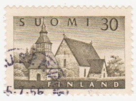 Скандинавія Скандинавия ^/--/^ Финляндия 1956 г. № 461 гашеная ^_^^^ Фінляндія 1956 р. No 461 гашена - фото фото фото